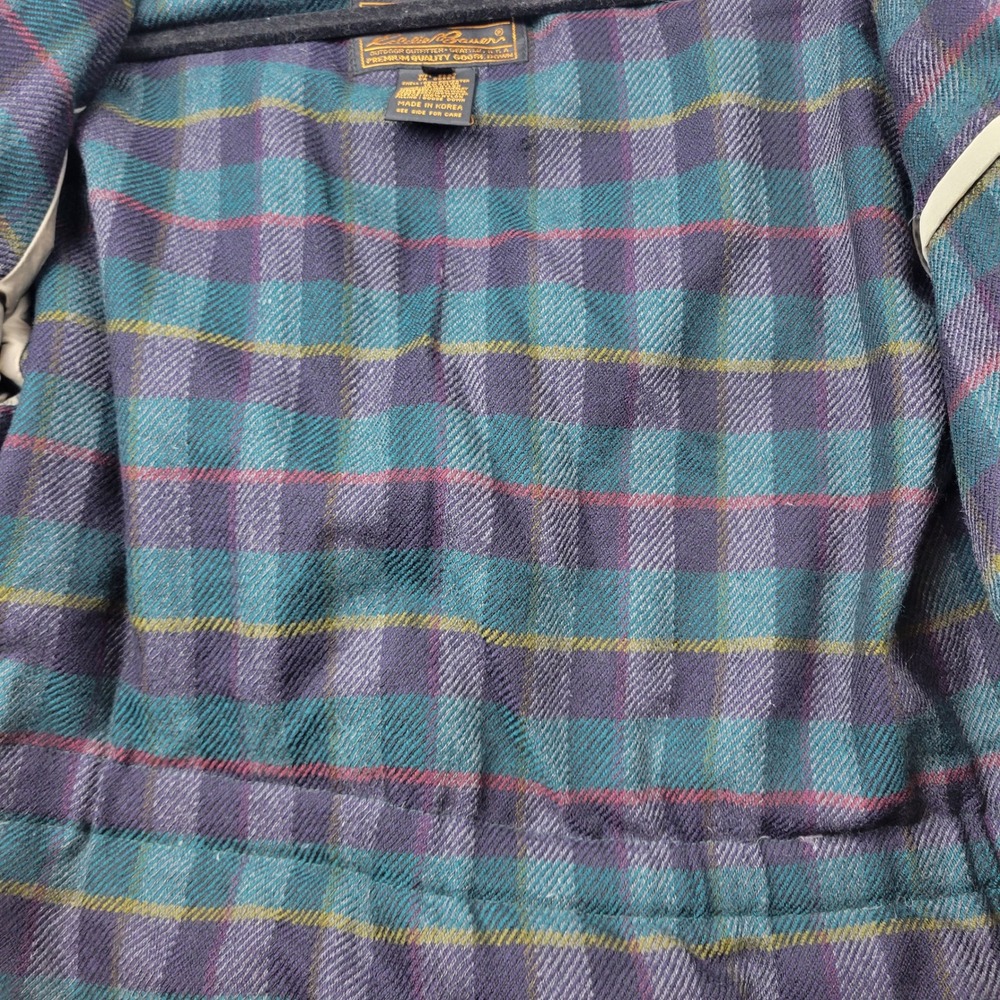 Eddie Bauer Trench‎ Coat Womens Medium Petite Parka Coat Long Puffer Down Lined - Picture 11 of 16